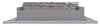 AirGuide VML-ME 14x08 Single Deflection Sidewall Register WHITE side view 2