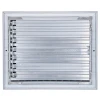 AirGuide VML-ME 10x08 Single Deflection Sidewall Register WHITE back view