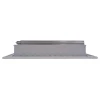 AirGuide VML-ME 10x08 Single Deflection Sidewall Register WHITE side view