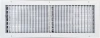 AirGuide VML-ME 24x08 Single Deflection Sidewall Register WHITE Front View