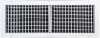 AirGuide VML-ME 24x08 Single Deflection Sidewall Register WHITE Front View with damper open
