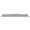 AirGuide VML-ME 24x08 Single Deflection Sidewall Register WHITE side view
