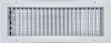 AirGuide VML-ME 20x06 Single Deflection Sidewall Register WHITE Front View
