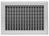AirGuide VML-ME 20x08 Single Deflection Sidewall Register WHITE