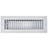 AirGuide VML-ME 14x04 Single Deflection Sidewall Register WHITE Front View