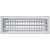 AirGuide VML-ME 14x04 Single Deflection Sidewall Register WHITE back View