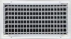 AirGuide VML-ME 16x08 Single Deflection Sidewall Register WHITE back View with damper open
