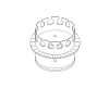 #616 08" Tab Collar 30GA