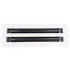 AirGuide 12" ASD Type 1, 2 Slot, 1" Slot W/APC & END Flange WHITE Front View