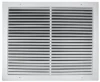 Truaire 14" x 8", 3/4" Fin Spacing, 60D Fin Angle, Pristine White Powder Coated Extruded Aluminum, Surface Mount, Fixed Bar Face, Ceiling, Sidewall, Return Air Filter Grille