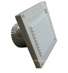 Builder's Best Plastic Mini Louver with 4