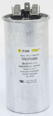 TRCFD355 35 5 Mfd 440/370V Round Capacitor
