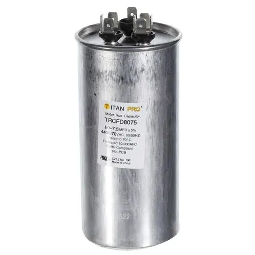TRCFD8075 80 7.5 Mfd 440/370V Round Capacitor
