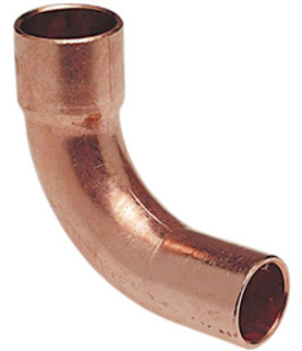 Howell Metal 90 Street Elbow 2-1/8" O.D. Copper Long Radius FTGxC W 02359V 15/Bag