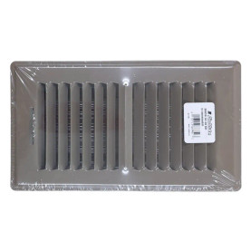 AirMate 300-OS 08x04 Brown Perimeter Floor Register 1400804BR Front