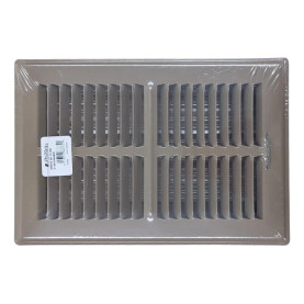 AirMate 300-OS 10x06 Brown Perimeter Floor Register 1401006BR Front