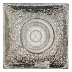 AirMate 1300-INS 24x24 08" Collar T-Bar 3 Cone Face Diffuser White R6 03970008CWR, Back View