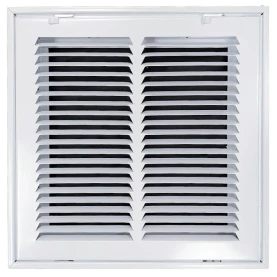 Truaire 190RF 12x12 Stamped / Removable Face Return Air Filter Grille Front View