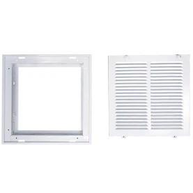 Truaire 190RF 12x12 Stamped / Removable Face Return Air Filter Grille removeable face View