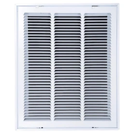 Truaire 16x20 190RF Stamped / Removable Face Return Air Filter Grille Front View