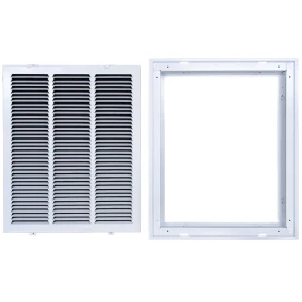 Truaire 16x20 190RF Stamped / Removable Face Return Air Filter Grille filter door open View