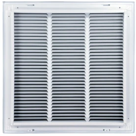 Truaire 18x18 190RF Stamped / Removable Face Return Air Filter Grille back View