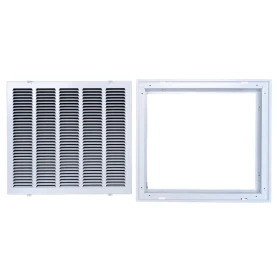 Truaire 20x18 190RF Stamped / Removable Face Return Air Filter Grille Filter door open view