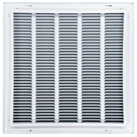 Truaire 20x20 190RF Stamped / Removable Face Return Air Filter Grille Back View