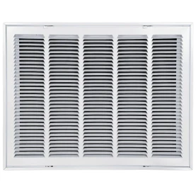 Truaire 24x18 190RF Stamped / Removable Face Return Air Filter Grille Front View