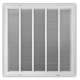 Truaire 24x24 190RF Stamped / Removable Face Return Air Filter Grille Front View