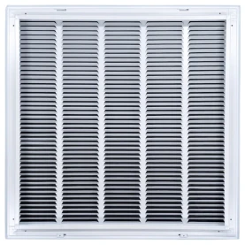 Truaire 24x24 190RF Stamped / Removable Face Return Air Filter Grille Back View