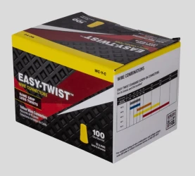 NSi Industries Easy Twist Yellow 100/bx 22-10 AWG Standard WC-Y-C