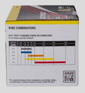 NSi Industries Easy Twist Yellow 100/bx 22-10 AWG Standard WC-Y-C