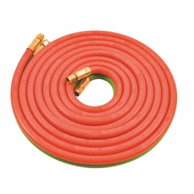 Uniweld Products Oxyacetylene TWIN Hose H32A 3/16" I.D. Max WP 200 PSI "A" FITTED 12.5'