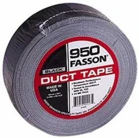 Avery Dennison Fasson 950 2 Inch Black UL 723 Duct Tape