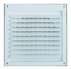 Builder's Best Plastic Mini Louver 06" with Ring & Screen WHITE 110899