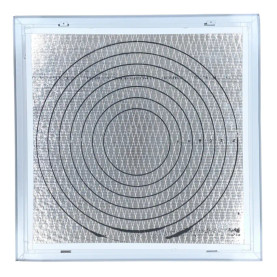 Truaire 24x24 4030FG-2DB-R6 Perforated Face T-Bar Lay-In Return Air Filter Grille with R6 Back Rear View