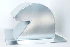 The Metal Shop Shingle/Flat Roof Vent 10 Inch Galvanized with Screen GRV-10