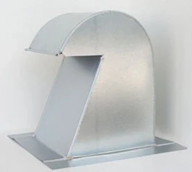 The Metal Shop Barrel Tile Roof Vent 10 Inch Galvanized Extra Tall with Screen GRV-10XT