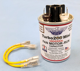Amrad Amrad TurboMini Universal Motor Run Capacitor, 2.5 to 15 MFD, 370/440V, Round