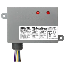 RIB RIBU2C Enclosed Pilot Relay 10 AMP 2 SPDT W/ 10-30 VAC/DC/120 VAC Coil