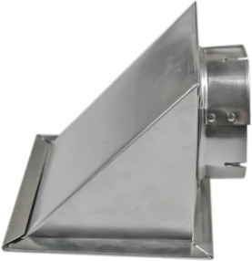Builder's Best Metal Eave Vent 04" with Screen & Flapper 110188