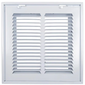 Truaire 10x10 190RF Stamped / Removable Face Return Air Filter Grille Front View