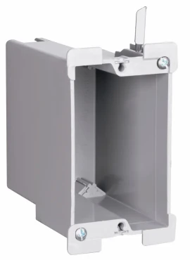 City Electric Deep Single GANG 3-1/2" Plastic Cut-IN Box S1-22-W