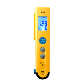 Fieldpiece SPK3 Rod and IR Temperature Pocket Thermometer - Front View