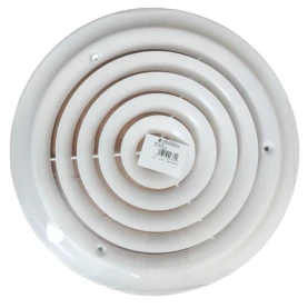 AirMate 800 10" White Round Ceiling Diffuser 01790010CW Front View