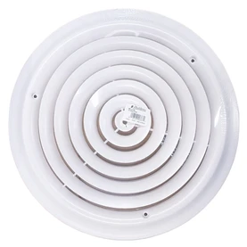 AirMate 800 12" WHITE Round Ceiling Diffuser 01790012CW Front View