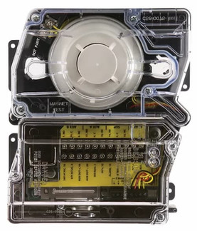 System Sensor System Sensor D4120 4-Wire Photoelectric Low-Flow Duct Smoke Detector front view