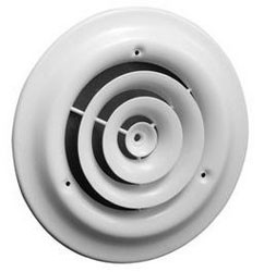 AirMate 800 08" White Round Ceiling Diffuser 1790008CW