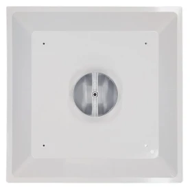 HaVACo HT-2x2-SPL6-IB 2'x2' Plastic 3 Cone Supply Lay-In 6" Boot with R6 Insulated Back, back View with no insulation